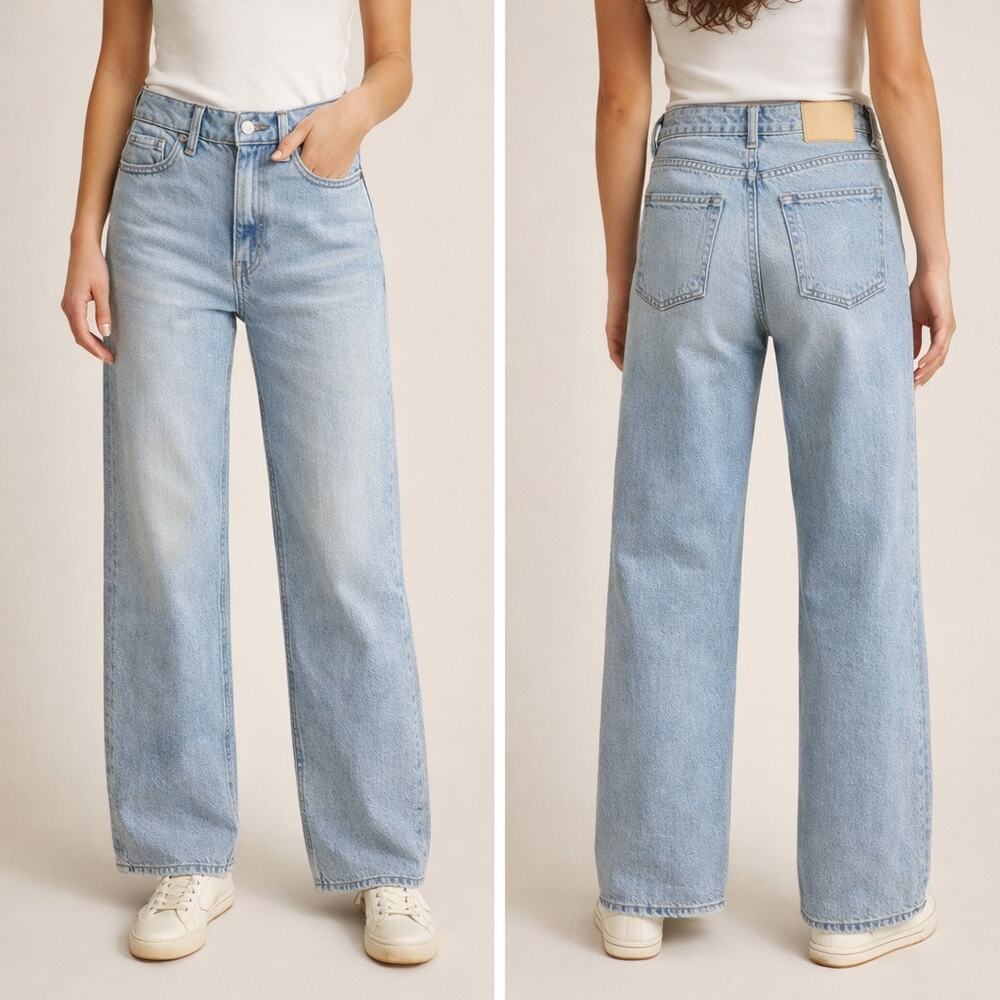 Banana Republic Light Blue Flare & Wide Leg Jeans